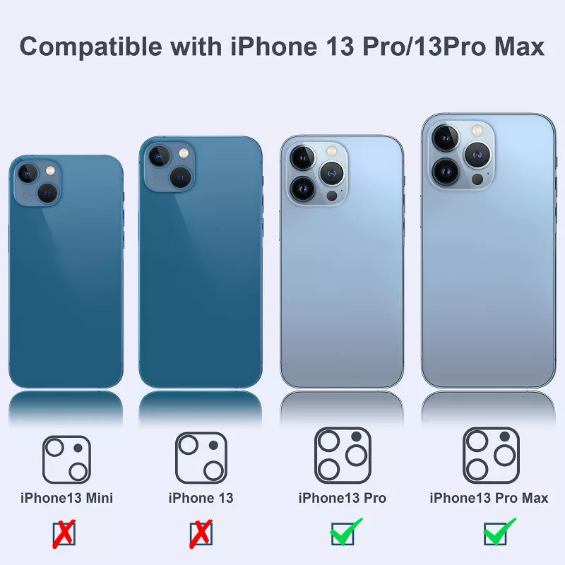 Protection D'objectif En Verre Trempé 9H Pour IPhone 13 Pro - Alliage Aluminium Anti-rayures, Compatible Avec Les Coques
