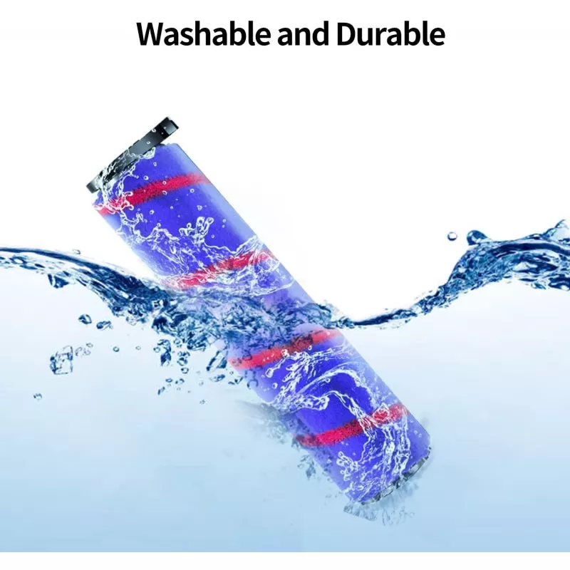 Brosse Rouleau Souple De Rechange - Compatible Mamibot, Flomo I Plus, Atvel F16 - Pour Sols Propres - 10