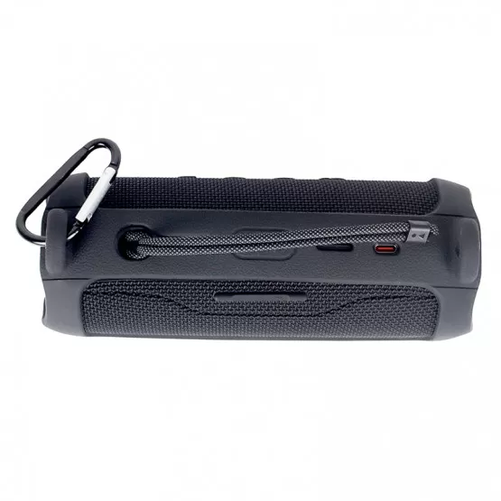 Étui Maille Protection Haut-Parleur JBL Flip 5 / Flip 6 – Bandoulière Réglable, Poignée Cuir, Portable