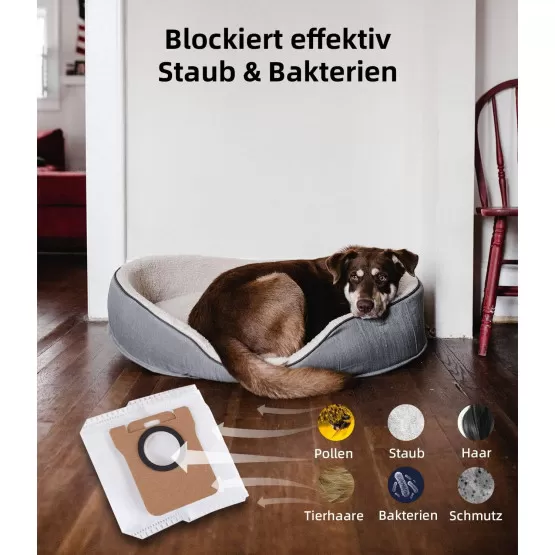 Sacs à Poussière Pour Dreame L10s/L10/L20 Ultra & Xiaomi X10+/X20+ - Lot De 16, 2.5L, Filtration 4 Couches 99.97% - 8