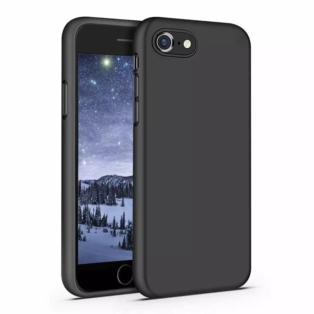 INF Coque en silicone pour téléphone portable iPhone 7/8/SE Noir