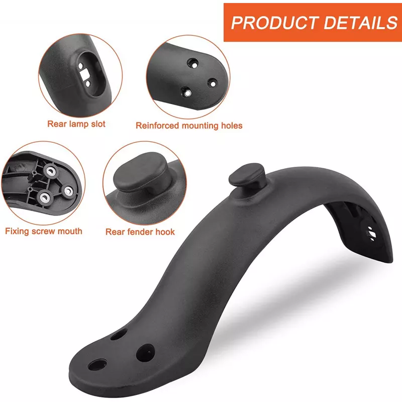 Garde-Boue Arrière Pour Trottinette Électrique Mijia M365 - Accessoire Remplacement ABS Léger Et Stable