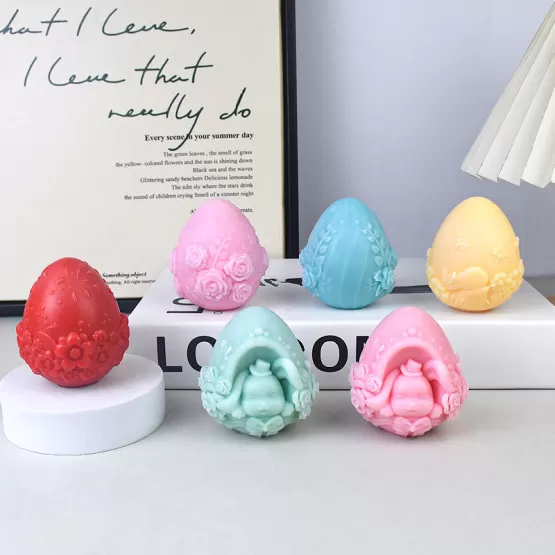 3 Pièces Moule En Silicone Lapin De Pâques, Moule En Silicone