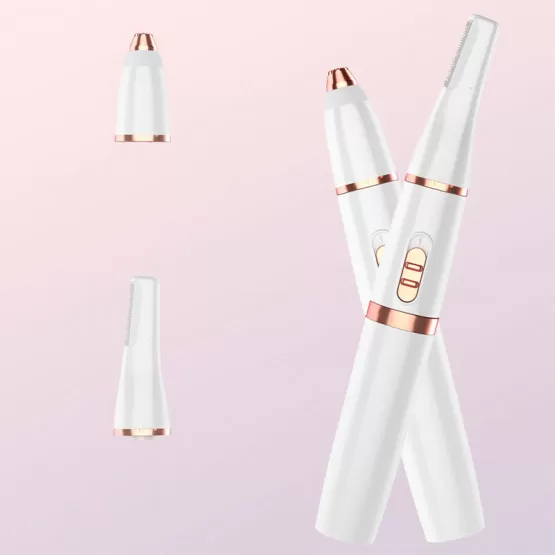 Tondeuse De Précision Rose Sans Fil Pour Sourcils, Nez Et Oreilles - Mini Tondeuse Avec Batterie, Générique