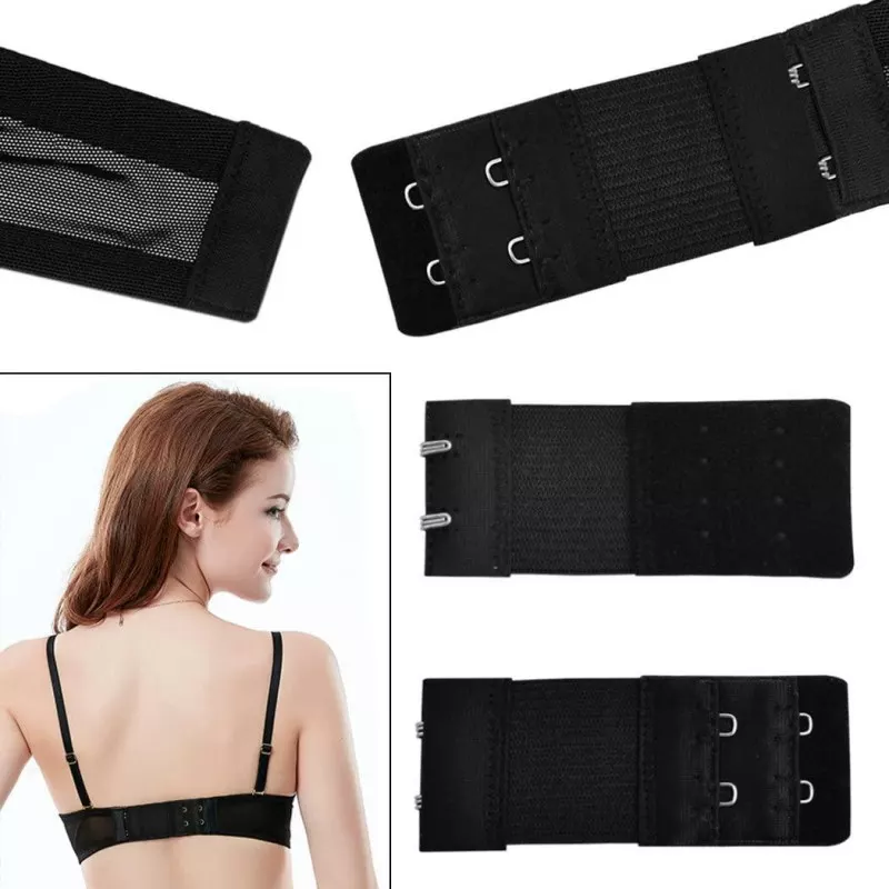 Lot De 3 Rallonges De Soutien-gorge YISCOCKO - 4 Crochets - Noir, Chair, Blanc - Pour Ajuster La Taille Et Prolonger La Durée De Vie