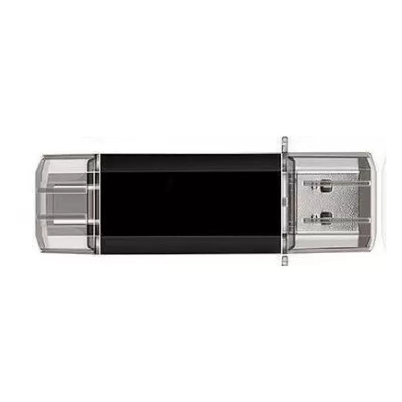 INF Clé USB 2-en-1 Courte Haute Vitesse USB 3.0 - Transfert Facile entre Ordinateur et Téléphone Le noir 32 Go