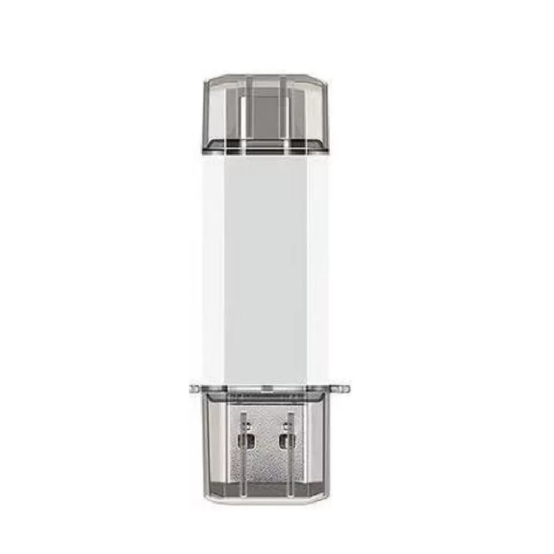 INF Clé USB 2-en-1 Courte Haute Vitesse USB 3.0 - Transfert Facile entre Ordinateur et Téléphone Blanc 32 Go