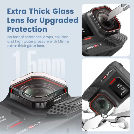 Porte-Filtre Cadre Protection Pour Insta360 Ace Pro - Compatible Filtres 49mm - Alliage Aluminium