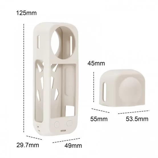 Yhenlovtt Kit Protection Essentielle Pour Insta360 X5 - Étui Rigide Et Protège-Objectif Pour Caméra 360