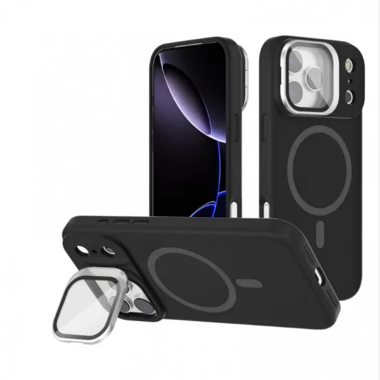 Coque 360° Magnétique Noire Pour IPhone 11 Pro - Avec Support Intégré, Fenêtre Et Range-carte - Marque Odeydo, Neuve