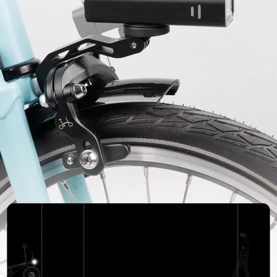 Support De Phare De Vélo VTT - Extension De Guidon Universelle - Plastique Et Caoutchouc - Neuf
