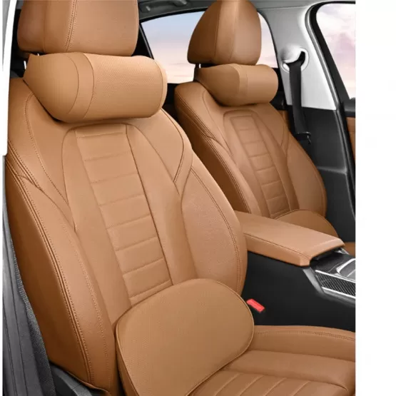 Appui-tête de voiture en cuir PU, coussin de cou, soutien