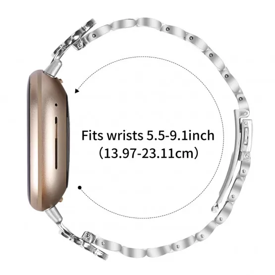 Bracelet De Montre Extensible Acier Argenté - Largeur 16 Mm, Dos Plastique, Neuf Sans étiquette