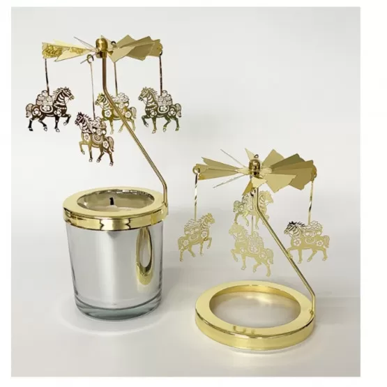 Bougeoir Balance - Bougie chauffe plat - Laiton - Ferm Living | BLOU