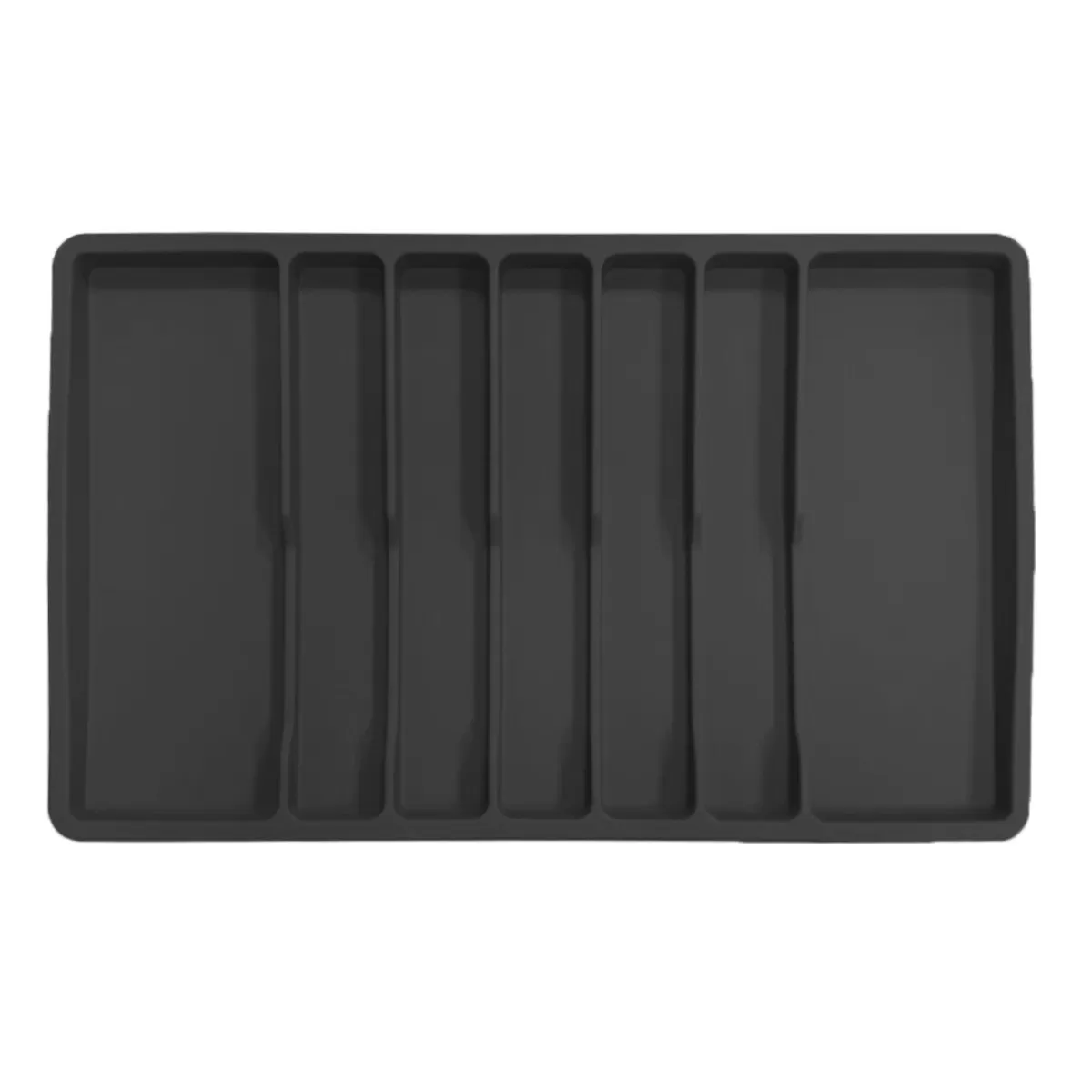 INF Organisateur de Tiroir en Silicone Noir (57x35.5x3cm) - Rangement Multi-Compartiments