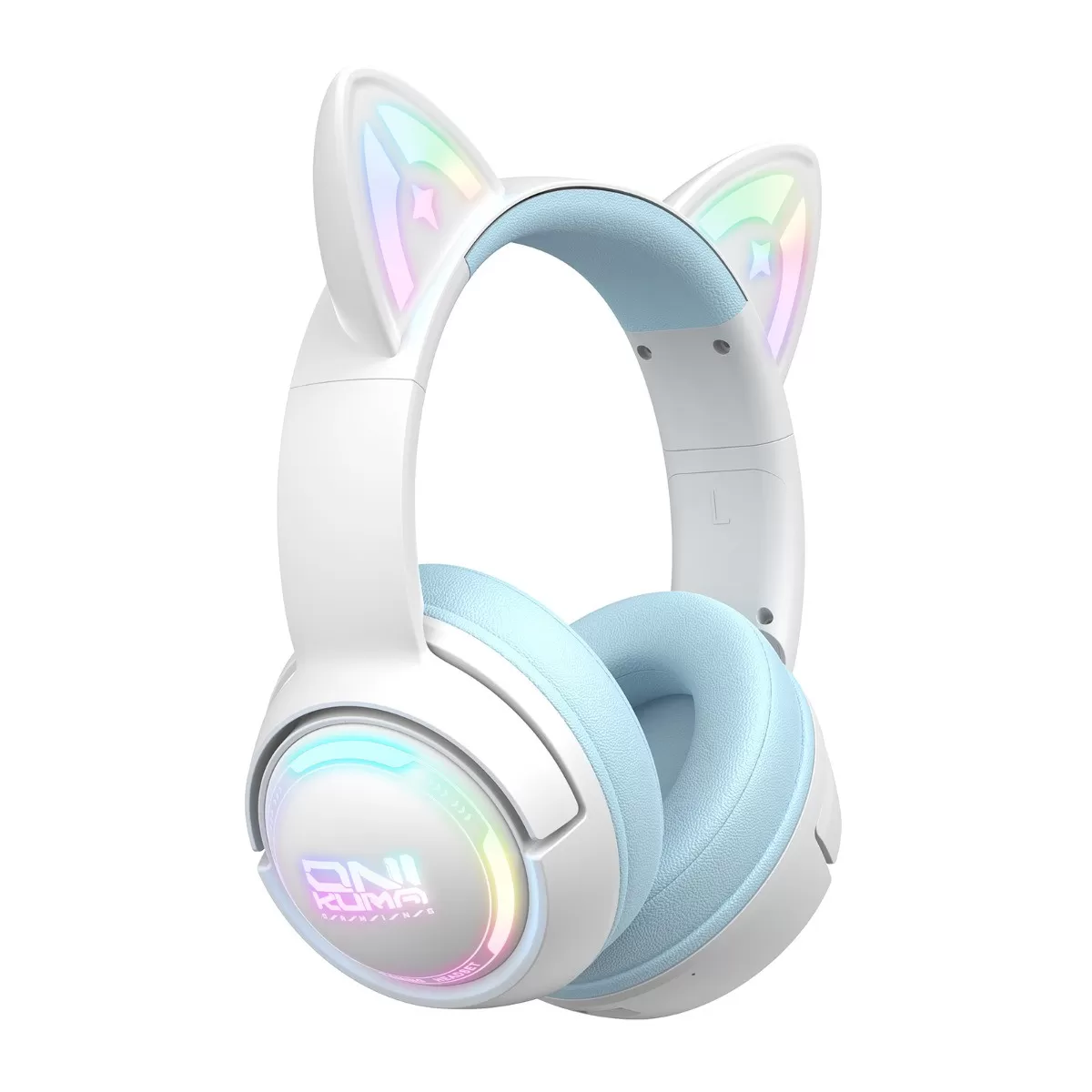 INF Casque Gaming sans Fil Tri-Mode (2.4G + Bluetooth + Filaire) - Drivers 50mm Faible Latence, Batterie 1000mAh, Blanc…