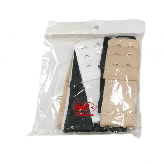 XYGK Lot de 9 extensions de soutien-gorge avec 3 crochets et 2 crochets, doux et confortable, pour femme, noir, blanc et beige, Noir, blanc et beige, 5.5 x 3.2cm XYGK Lot de 9 extensions de soutien-gorge avec 3 crochets et 2 crochets, doux et confortable, pour femme, noir, blanc et beige, Noir, blanc et beige, 5.5 x 3.2cm