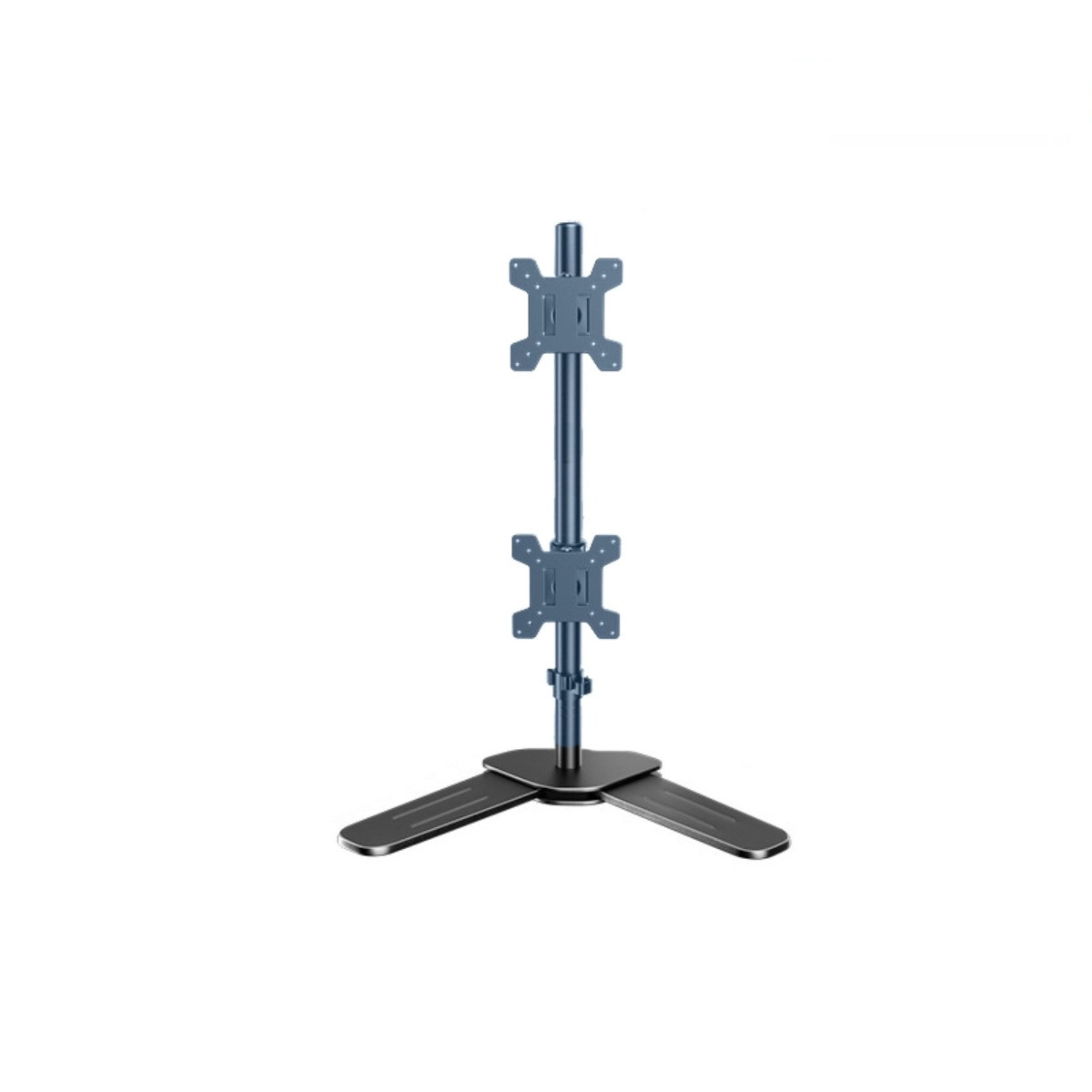 INF Support vertical double pour moniteurs – Bras double sans perçage pour écrans 14 to 27 inch, acier laminé à froid, …