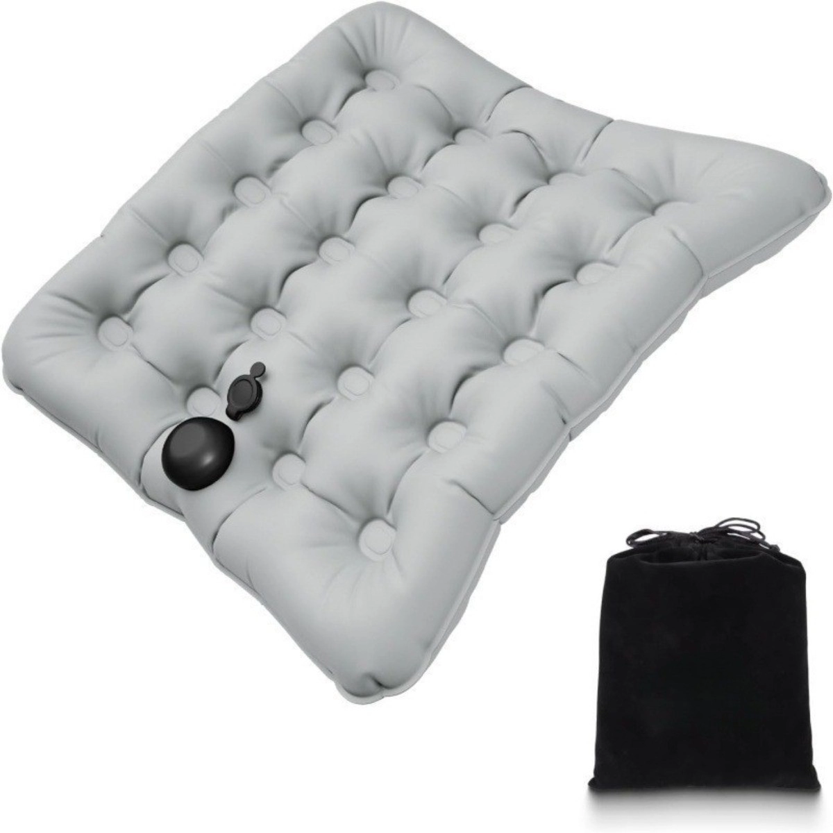 INF Coussin de siège gonflable 3D pour maison et bureau - TPU respirant, gonflage par pression, soulagement de la press…